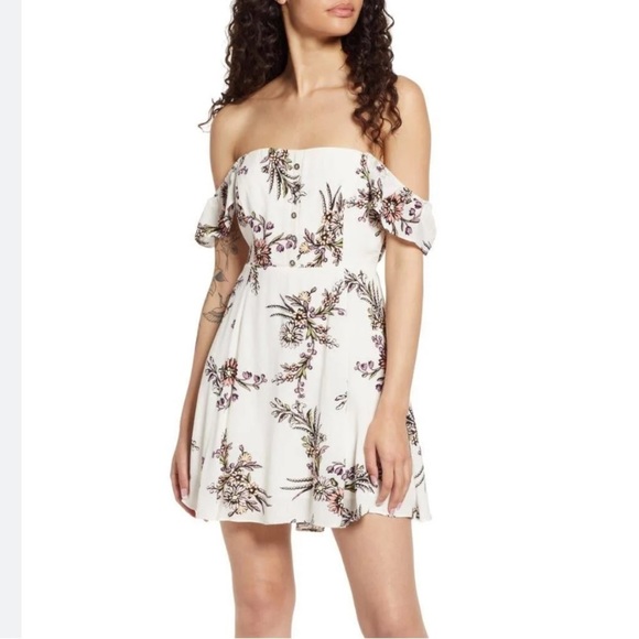 One Sweet Day Floral Off-the-Shoulder Dress - Picture 3 of 16